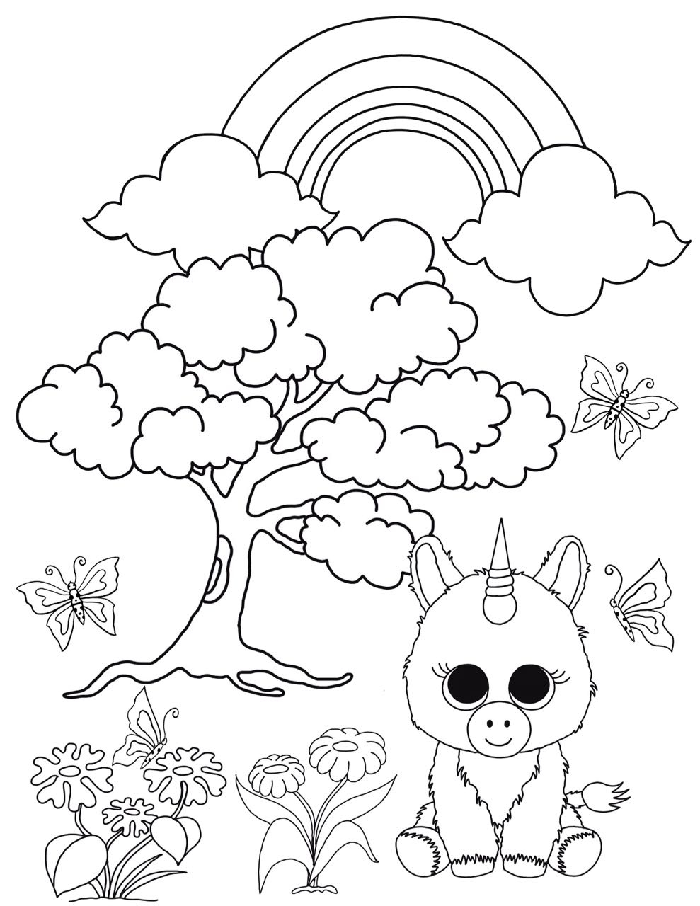 Free Beanie Boo Coloring Pages Download &amp;amp; Print: Cats, Dogs And Unicorns - Free Printable Beanie Boo Coloring Pages