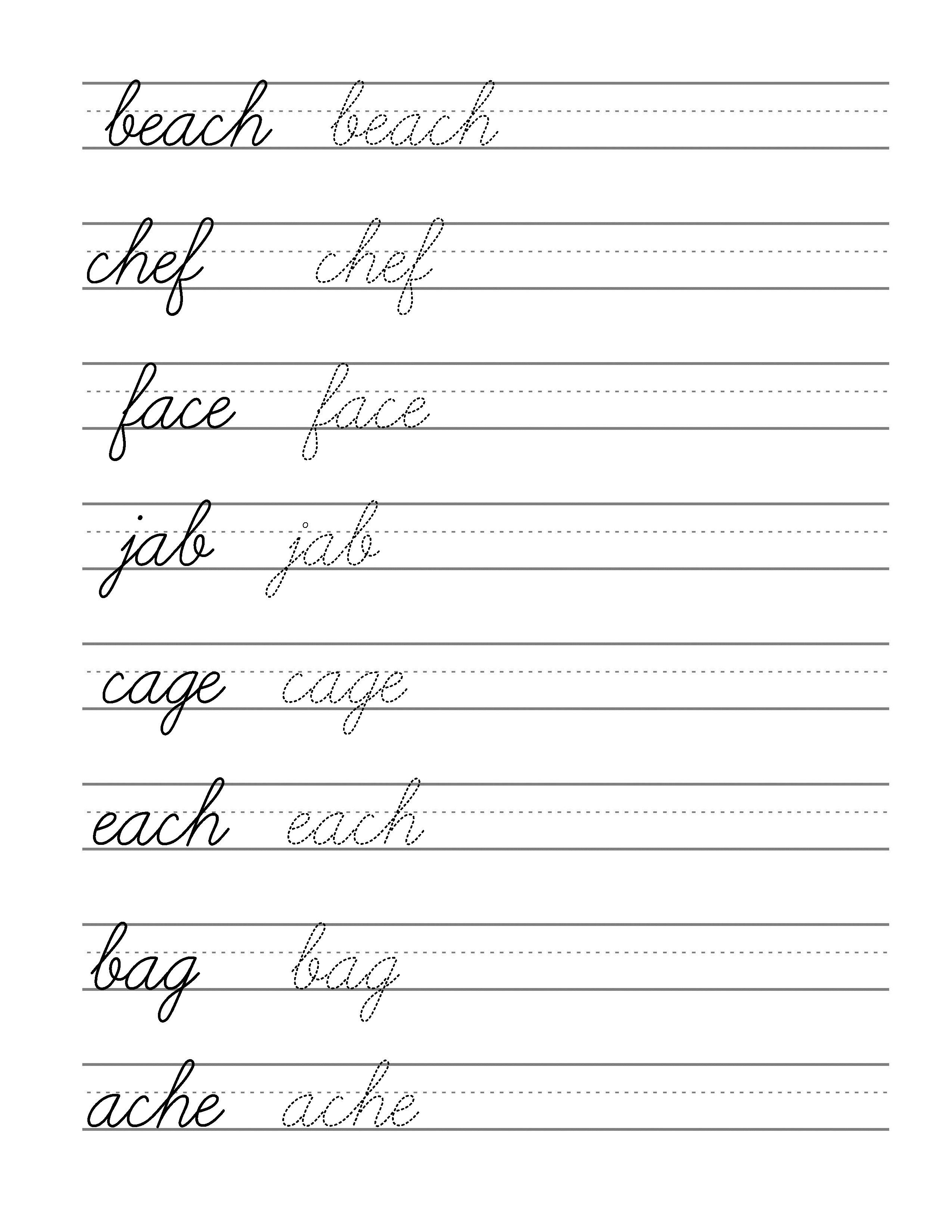 Free Beginning Cursive - Writing Template Part 3 | Writing - Free Printable Cursive Writing Paragraphs