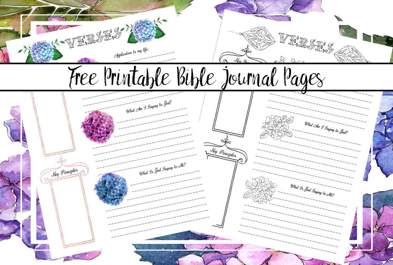 Free Bible Journaling Printables (Including One You Can Color!) - Free Printable Bible Study Journal Pages