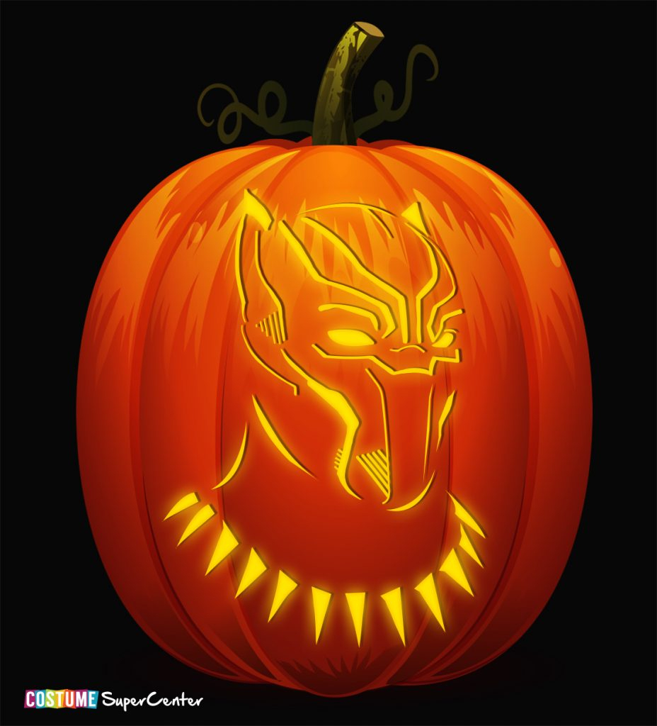 Free Black Panther Pumpkin Stencils | Costume Supercenter Blog - Free Printable Pumpkin Stencils