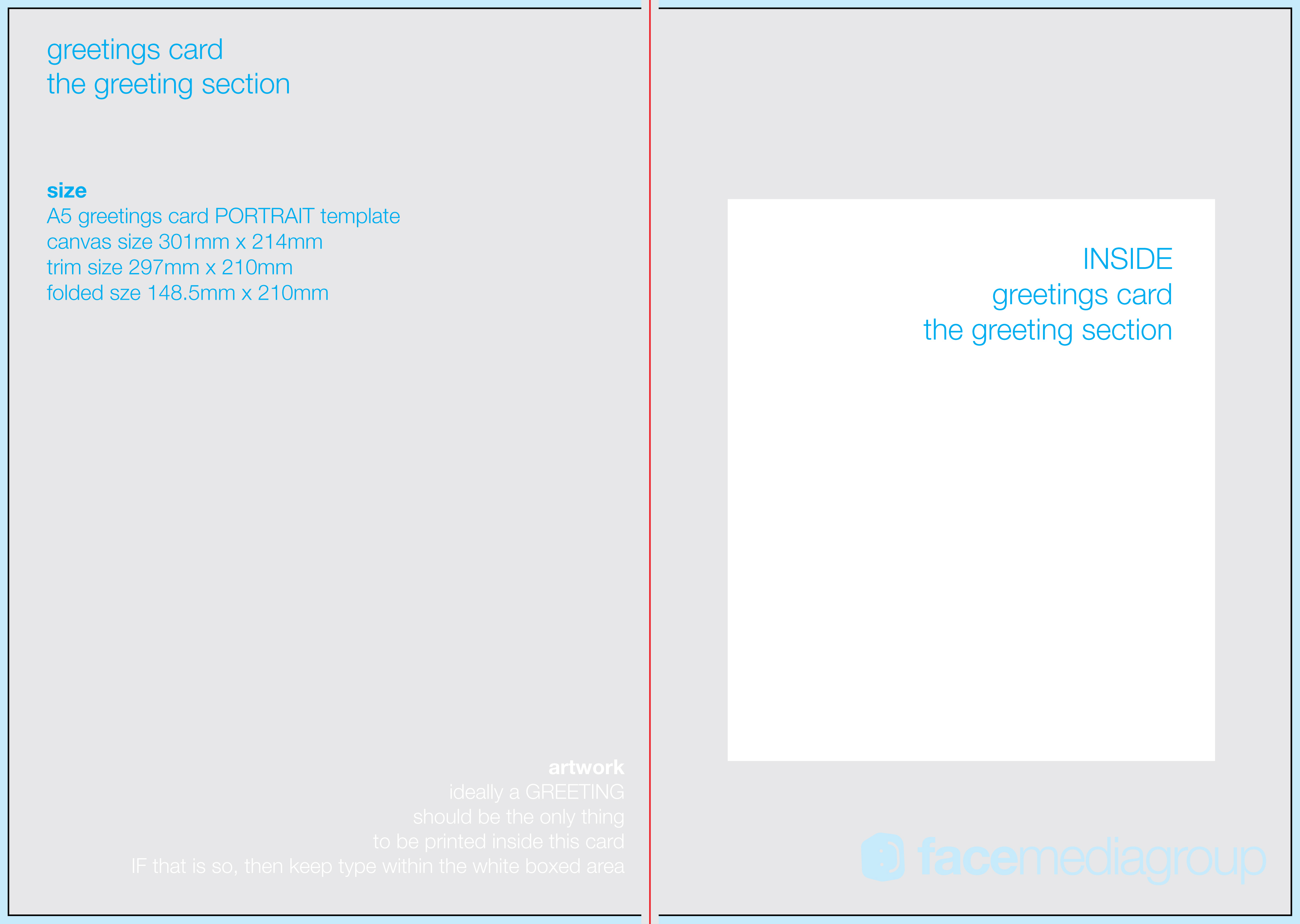 Free Blank Greetings Card Artwork Templates For Download | Face - Free Printable Blank Greeting Card Templates