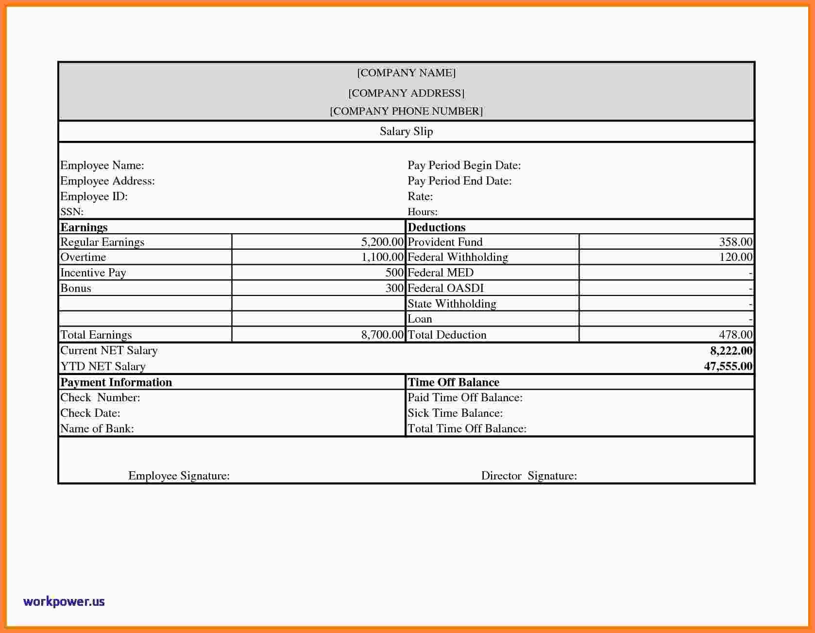 Free Blank Pay Stub Template Downloads.free-Payroll-Check-Stub - Free Printable Check Stubs Download