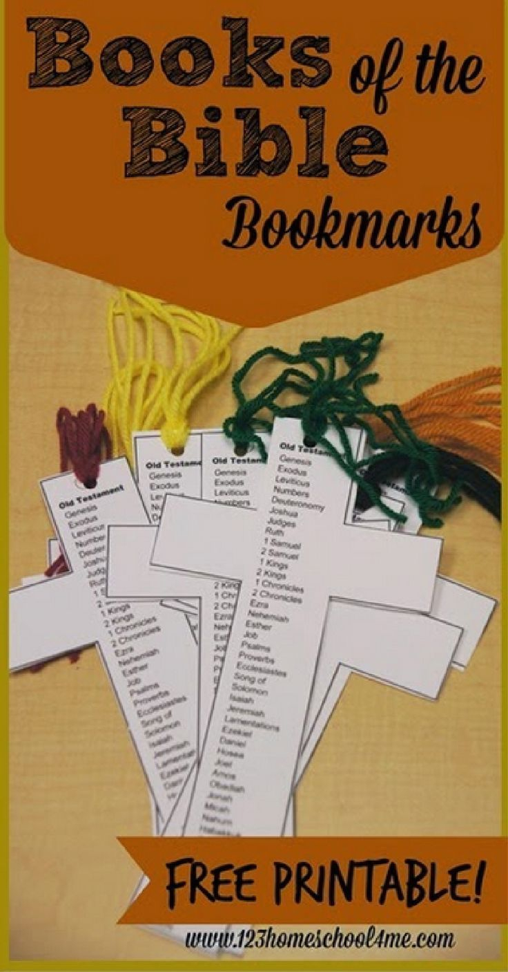 Free Books Of The Bible Bookmark | Children&amp;#039;s Ministry Ideas - Books Of The Bible Bookmark Printable Free