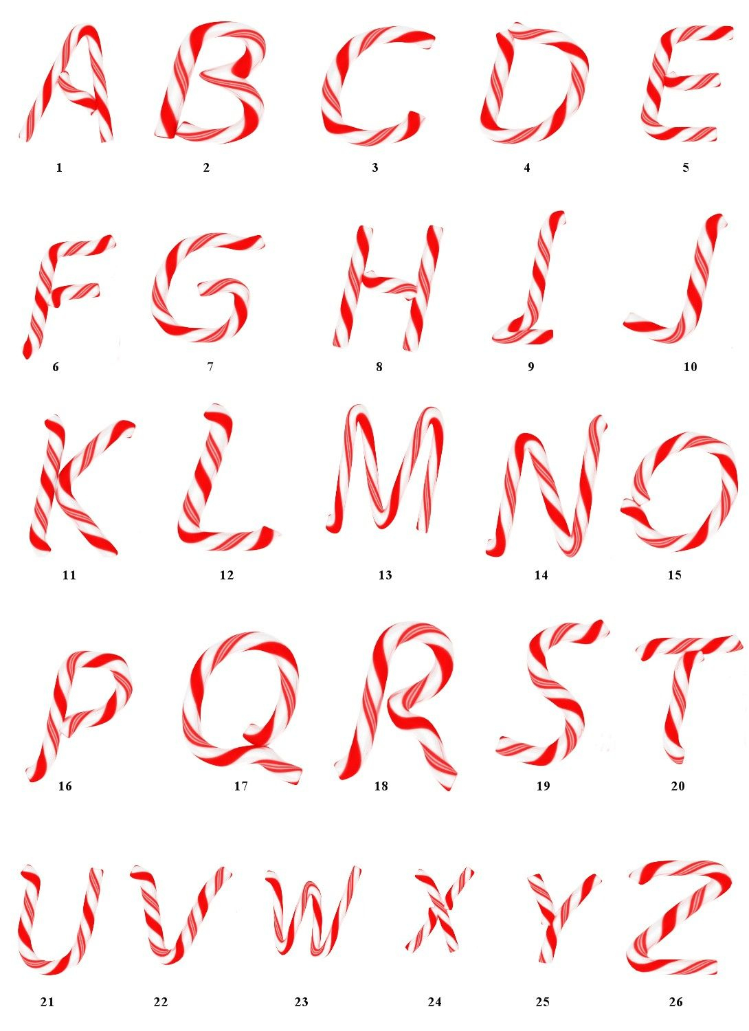 Free Candy Cane Letters Printables | Candyland | Pinterest | Candy - Free Printable Candy Cane