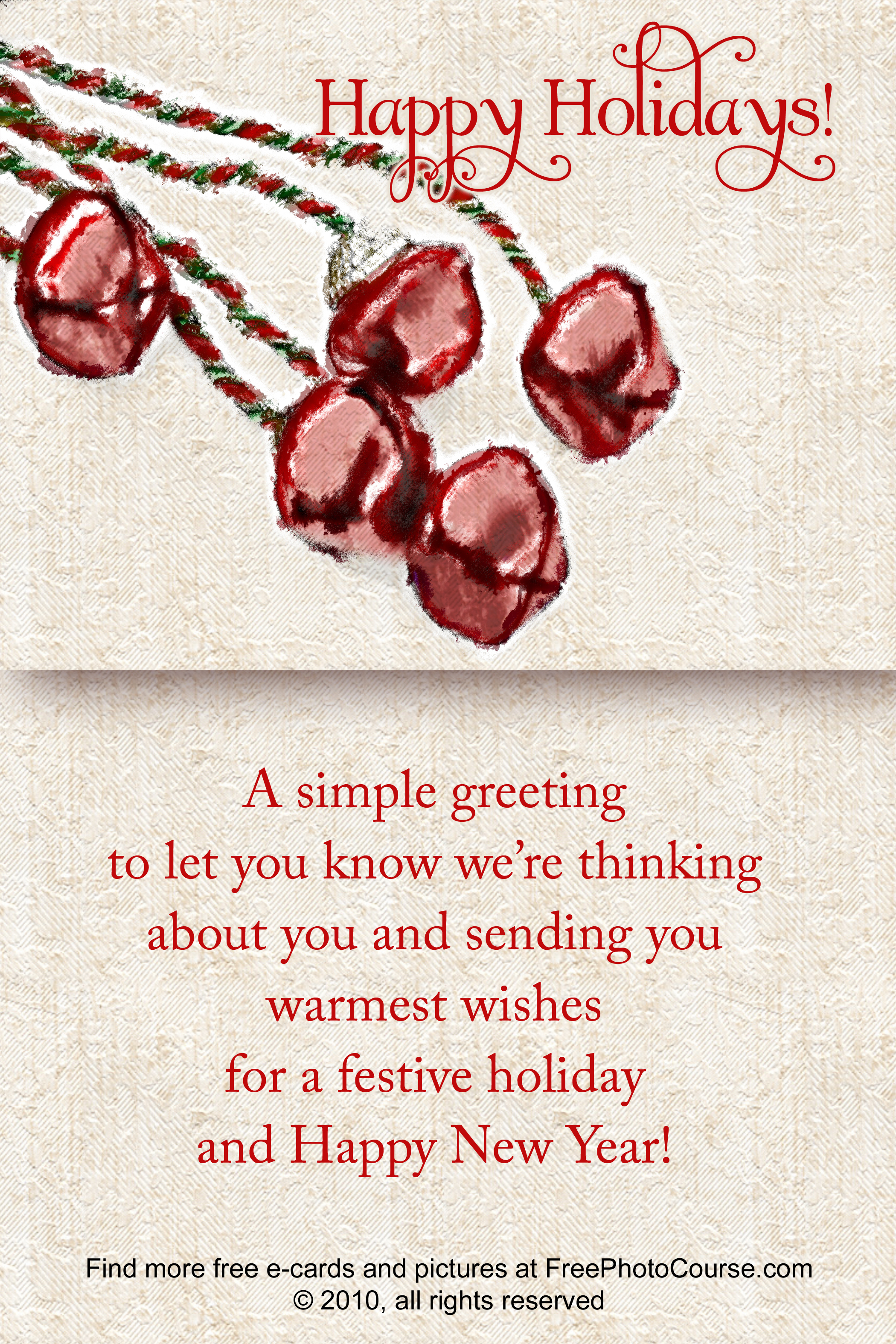 Free Christmas And Holiday Cards And Pictures - Free Printable Quarter Fold Christmas Cards