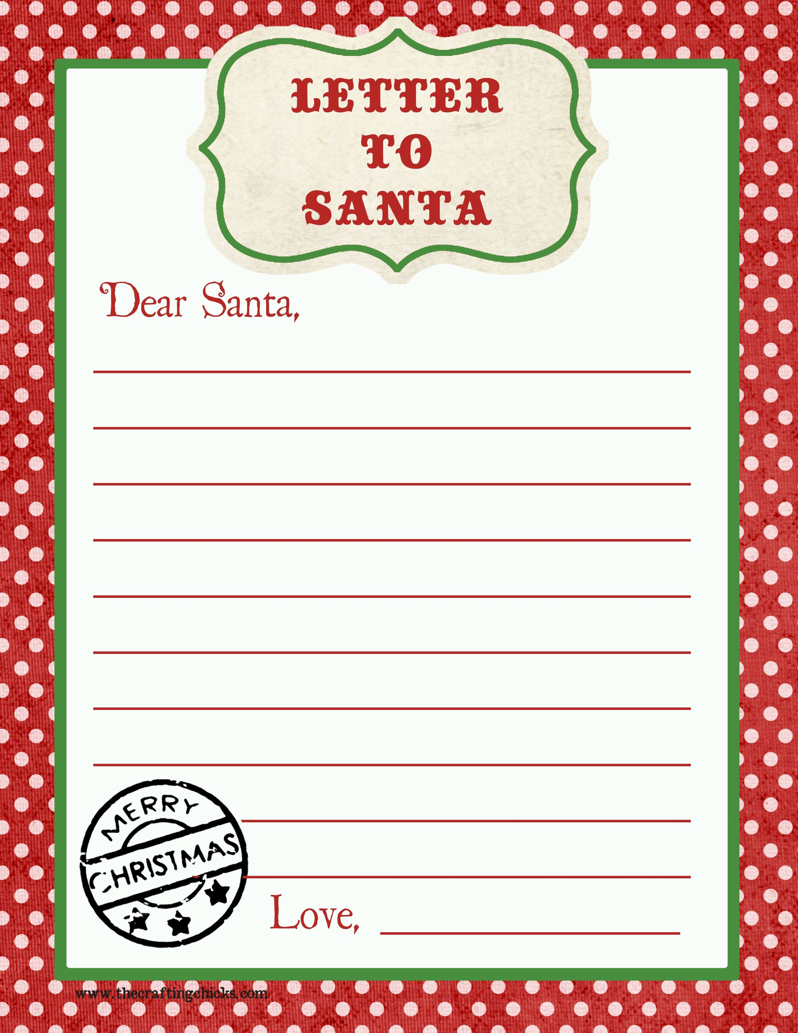 Free Christmas Letter Paper Template Valid Letter To Santa Free - Free Printable Santa Letter Paper