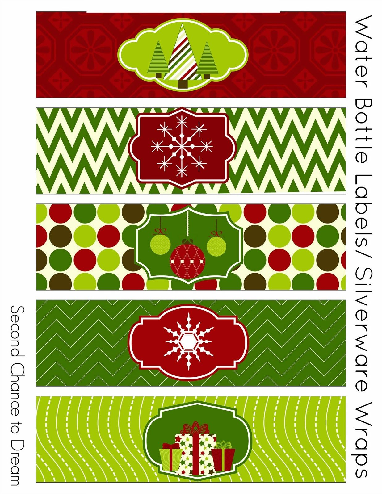 Free Christmas Party Printables | Tis The Season. | Christmas Labels - Christmas Water Bottle Labels Free Printable