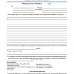 Free Construction Proposal Template   Construction Proposal Template   Free Printable Contractor Proposal Forms