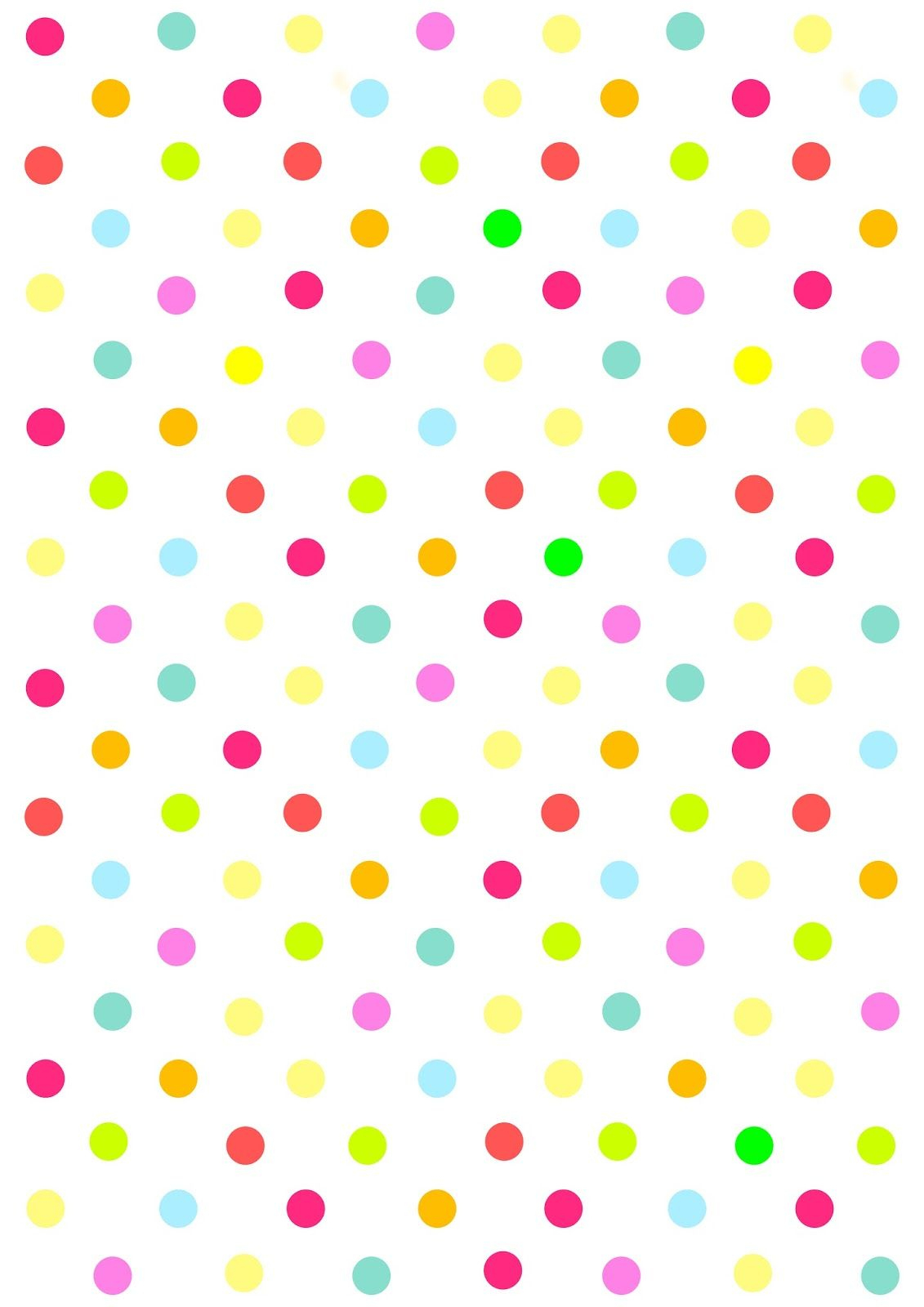 Free Digital Multicolored Polka Dot Scrapbooking Paper - Free Printable Pink Polka Dot Paper