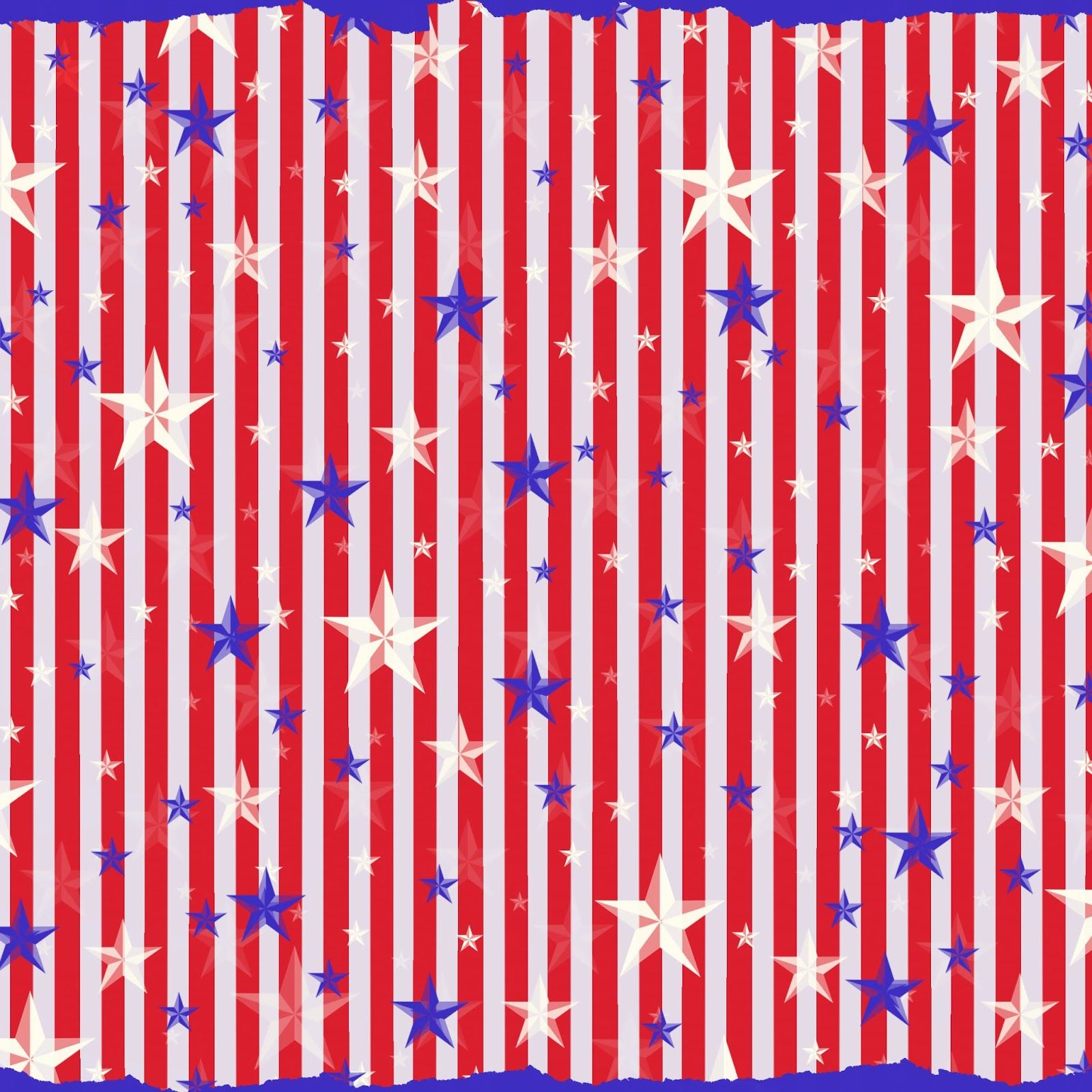 Free Digital Scrapbook Paper - Patriotic Red, White, And Blue - Free Printable Patriotic Scrapbook Paper