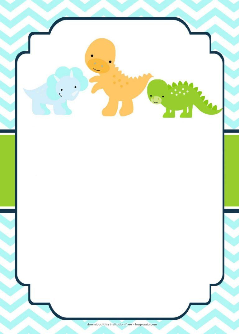 Free Dinosaur Birthday Invitations | Bagvania Free Printable - Free Printable Dinosaur Birthday Invitations