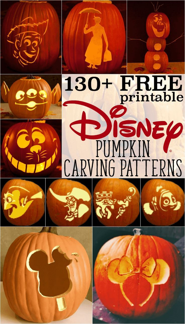 Free Disney Pumpkin Stencils: Over 130 Printable Pumpkin Carving - Jack O Lantern Patterns Free Printable
