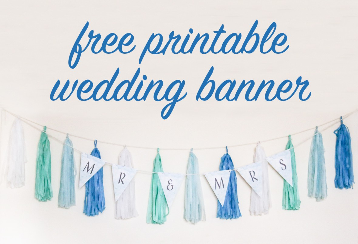 Free Diy Printable Wedding Banner | The Budget Savvy Bride - Free Printable Wedding Banner Letters