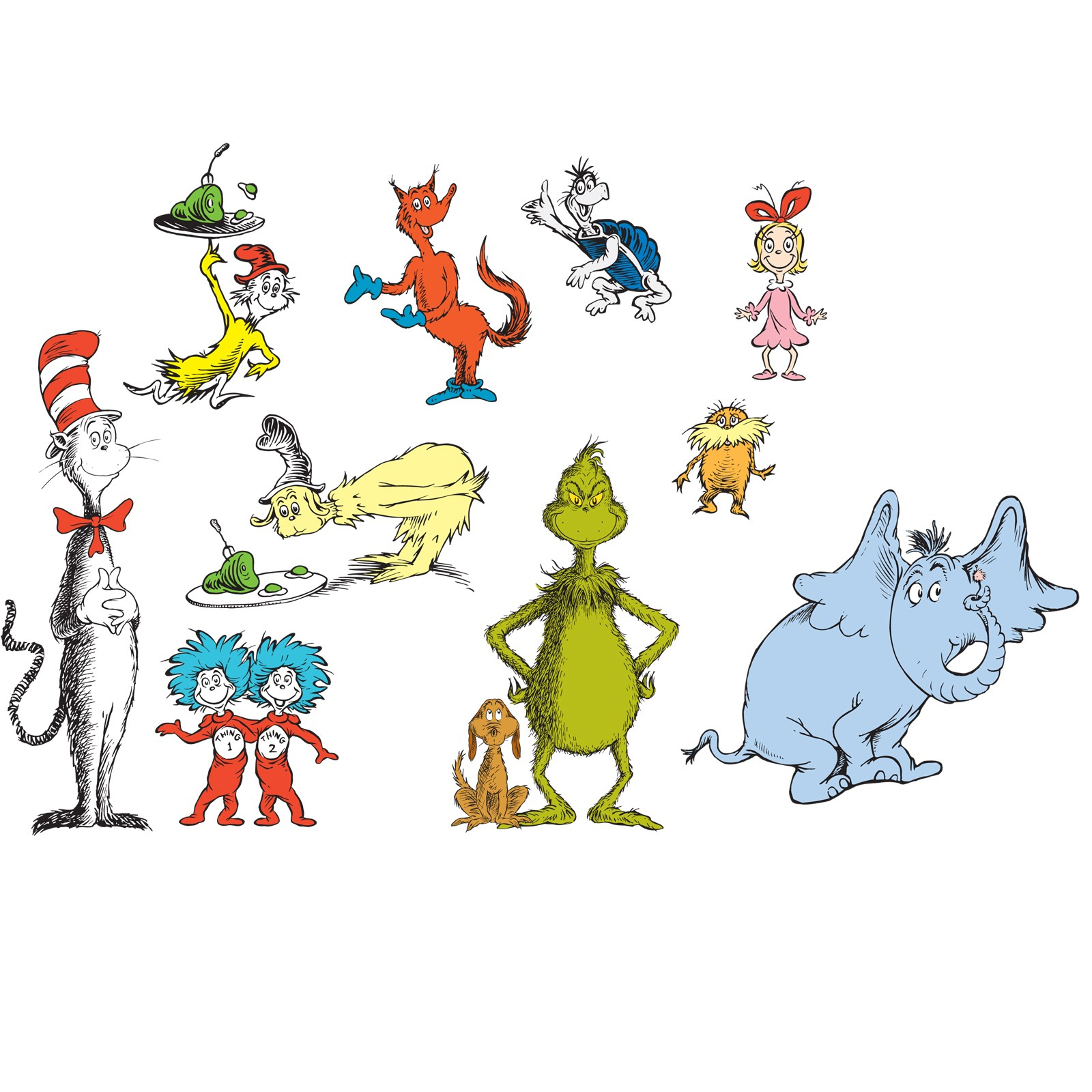 Free Printable Pictures Of Dr Seuss Characters - Free Printable