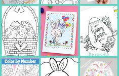 Free Printable Coloring Pages Easter Basket