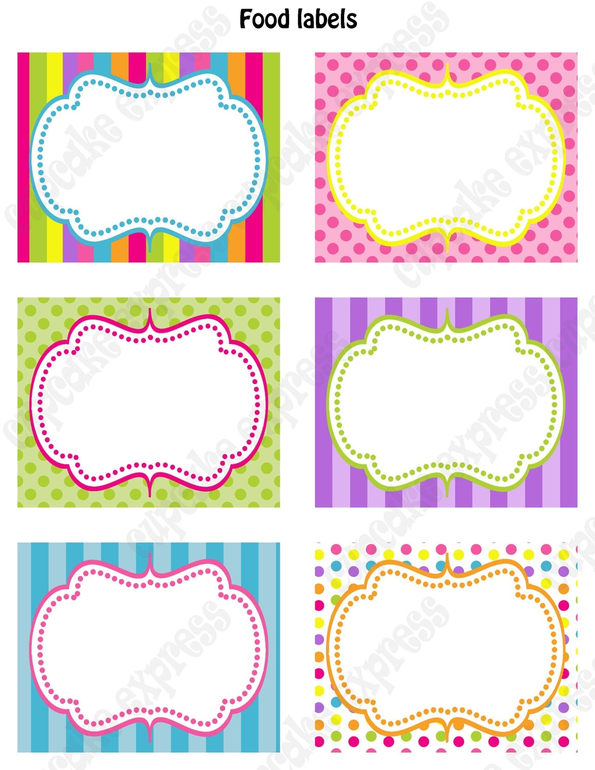 Free Editable Printable Food Labels | World Of Label - Free Printable Food Labels