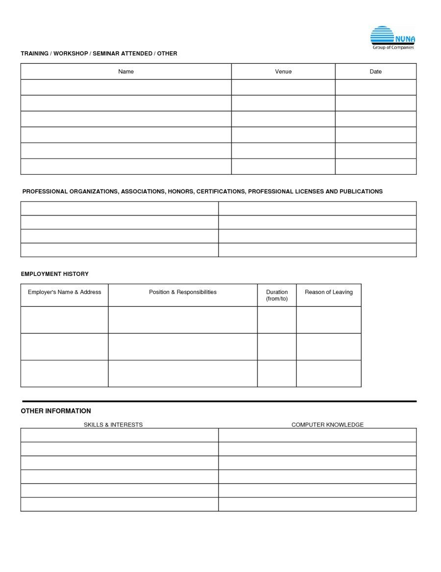 Free Employment Applications To Print | Job Application Form Sample - Free Printable Job Application Form Pdf