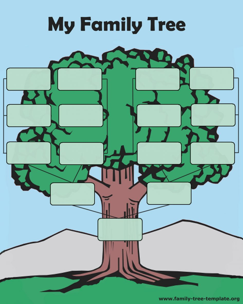 Free Family Tree. Blank Family Tree Charts To Print: Tree Forms - Free Printable Family History Forms