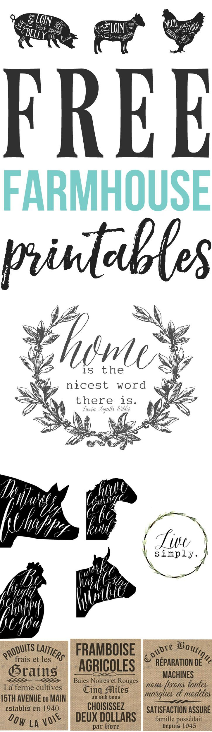 Free Farmhouse Printables For Your Home | Decorate :: Kitchen - Scan To Enter Sign Printable Free