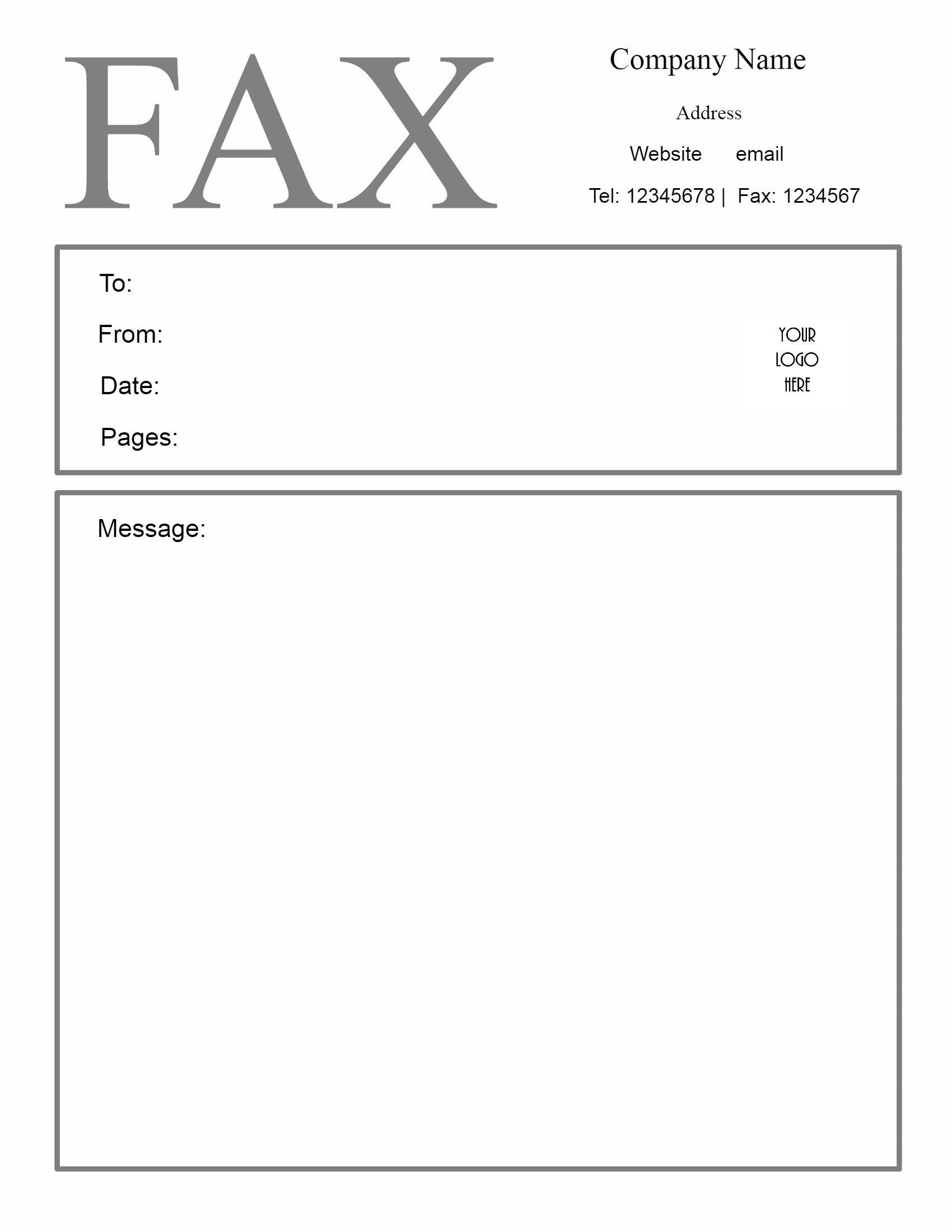 Free Fax Cover Sheet Template | Customize Online Then Print - Free Printable Fax Cover Sheet