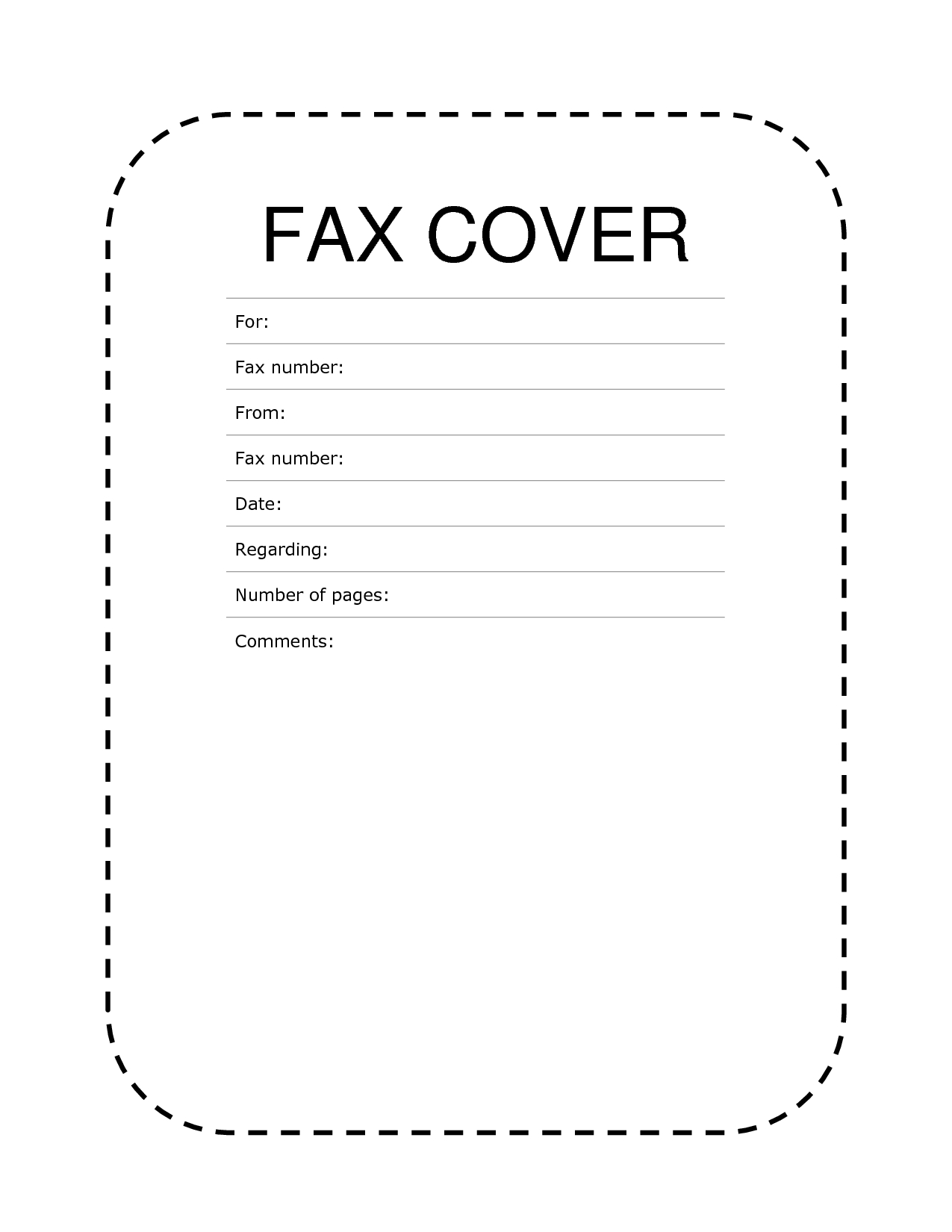 Free Fax Cover Sheet Template Format Example Pdf Printable | Fax - Free Printable Fax Cover Sheet Pdf