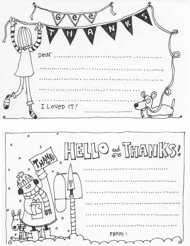 Free Fill In The Blank Thank You Cards For Kids | Skip To My Lou - Fill In The Blank Thank You Cards Printable Free