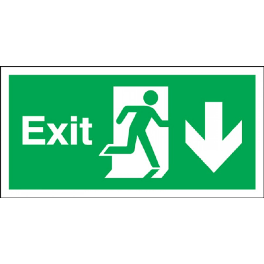 Free Fire Exit Signs, Download Free Clip Art, Free Clip Art On - Free Printable Exit Signs With Arrow