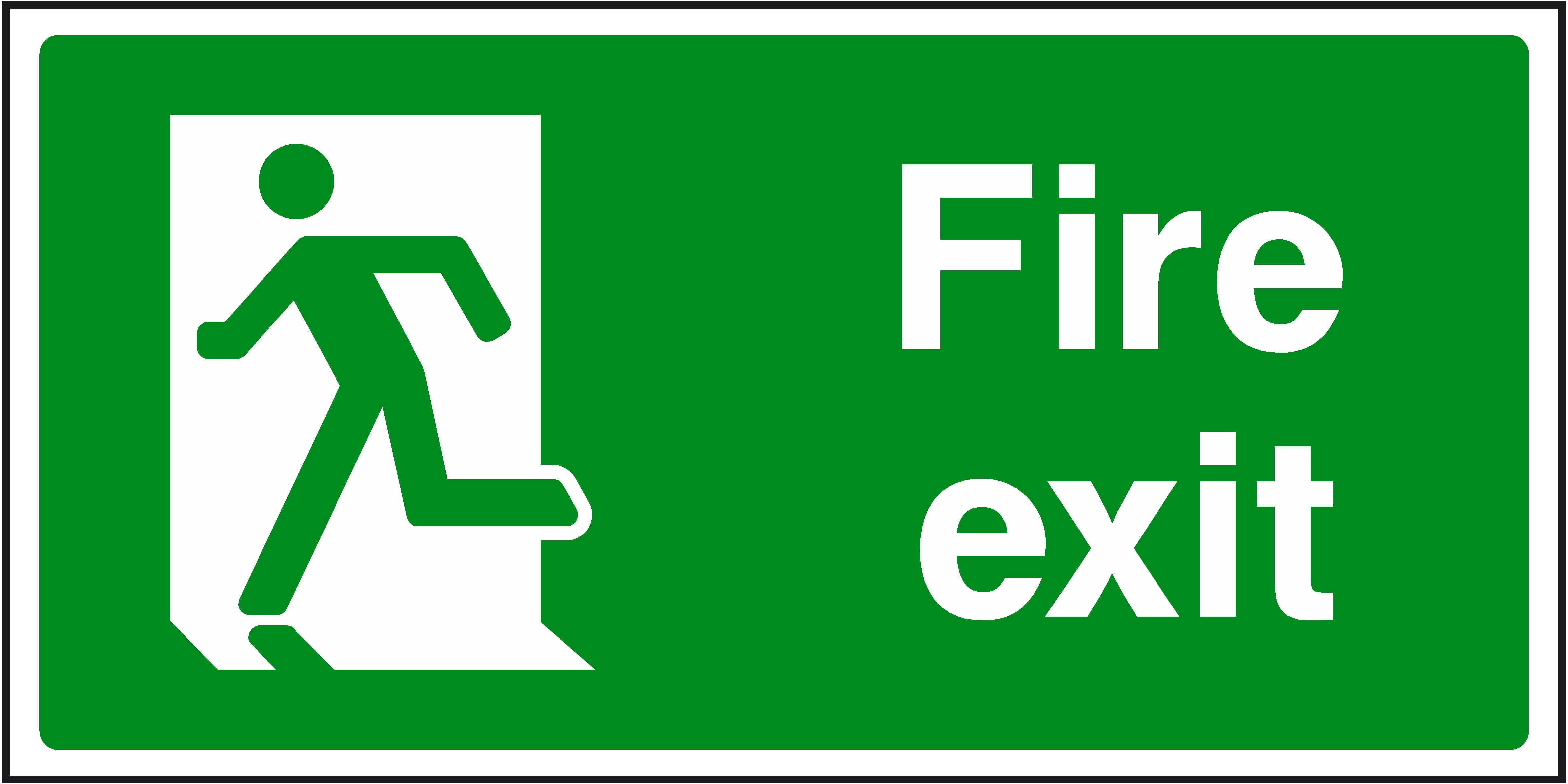 Free Fire Exit Signs, Download Free Clip Art, Free Clip Art On - Free Printable Safety Signs