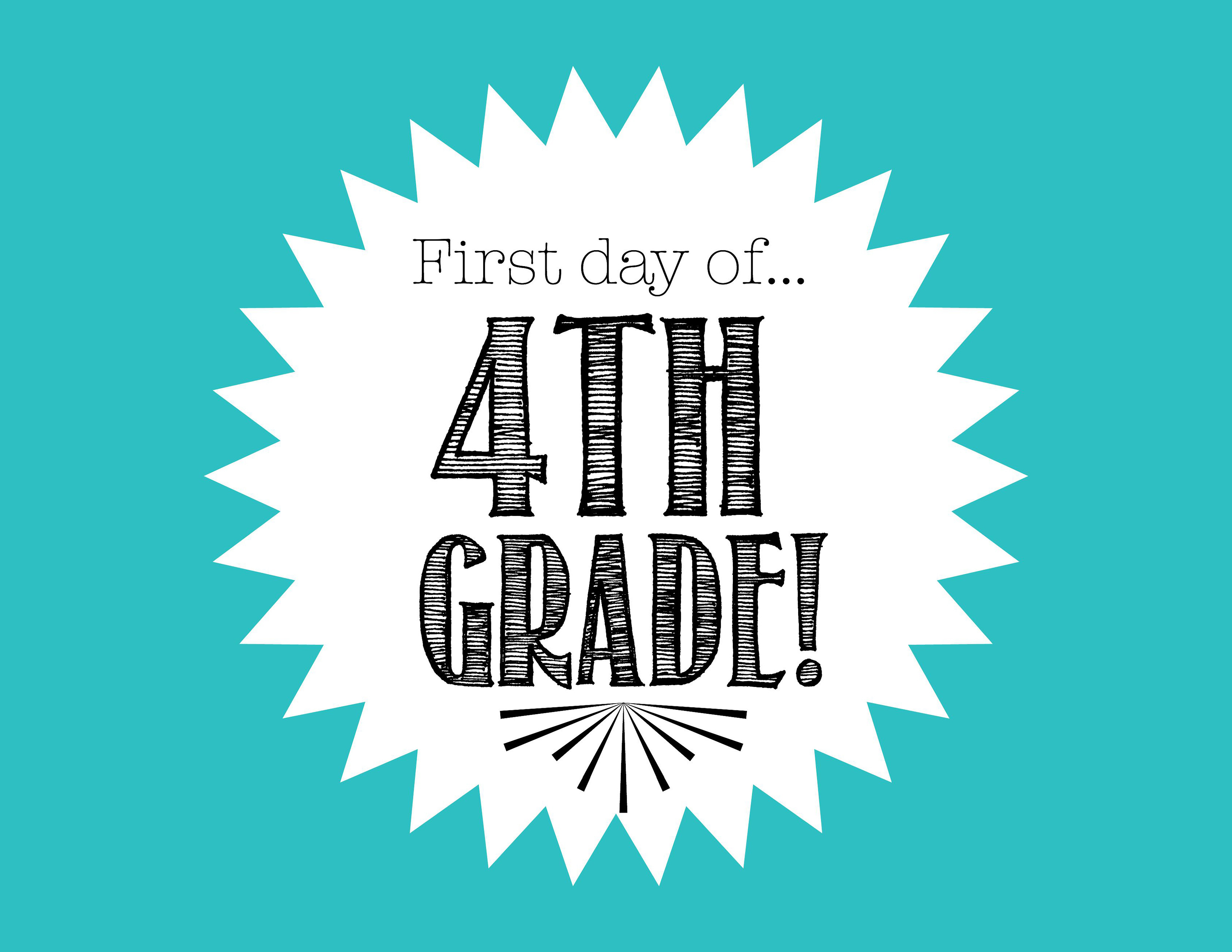 Free First Day Of School Printables - First Day Of 3Rd Grade Free Printable