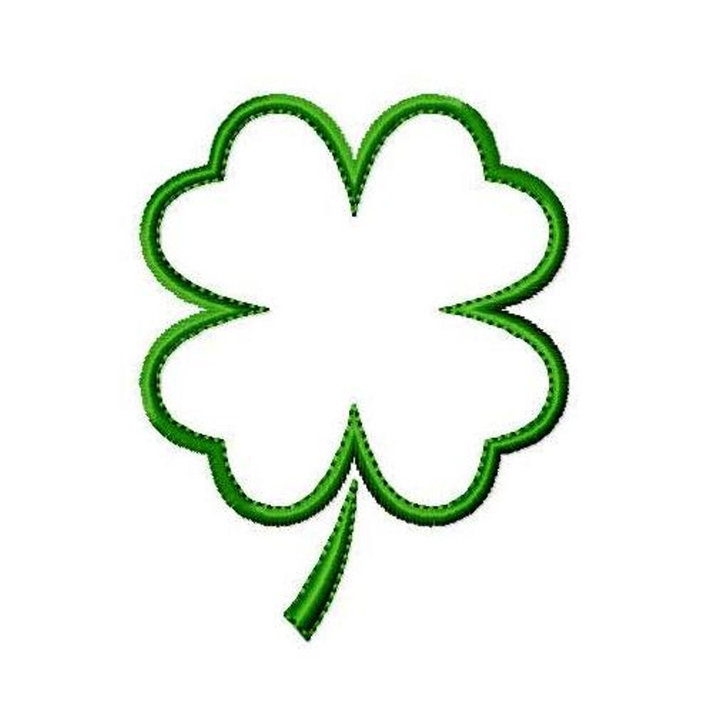 Free Four Leaf Clover Outline, Download Free Clip Art, Free Clip Art - Four Leaf Clover Template Printable Free