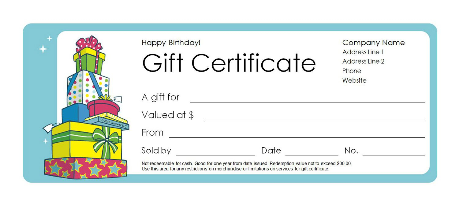 Free Gift Certificate Templates You Can Customize - Free Printable Gift Vouchers Uk