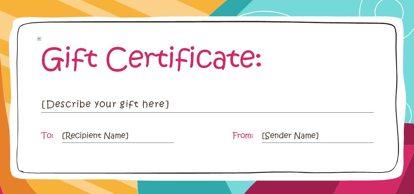Free Gift Certificate Templates You Can Customize - Free Printable Gift Vouchers Uk