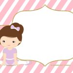 Free Golden Ballerina Birthday Invitation | Chip Bags Templates   Free Printable Ballerina Birthday Invitations