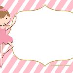 Free Golden Ballerina Birthday Invitation | Free Printable   Free Printable Ballerina Birthday Invitations