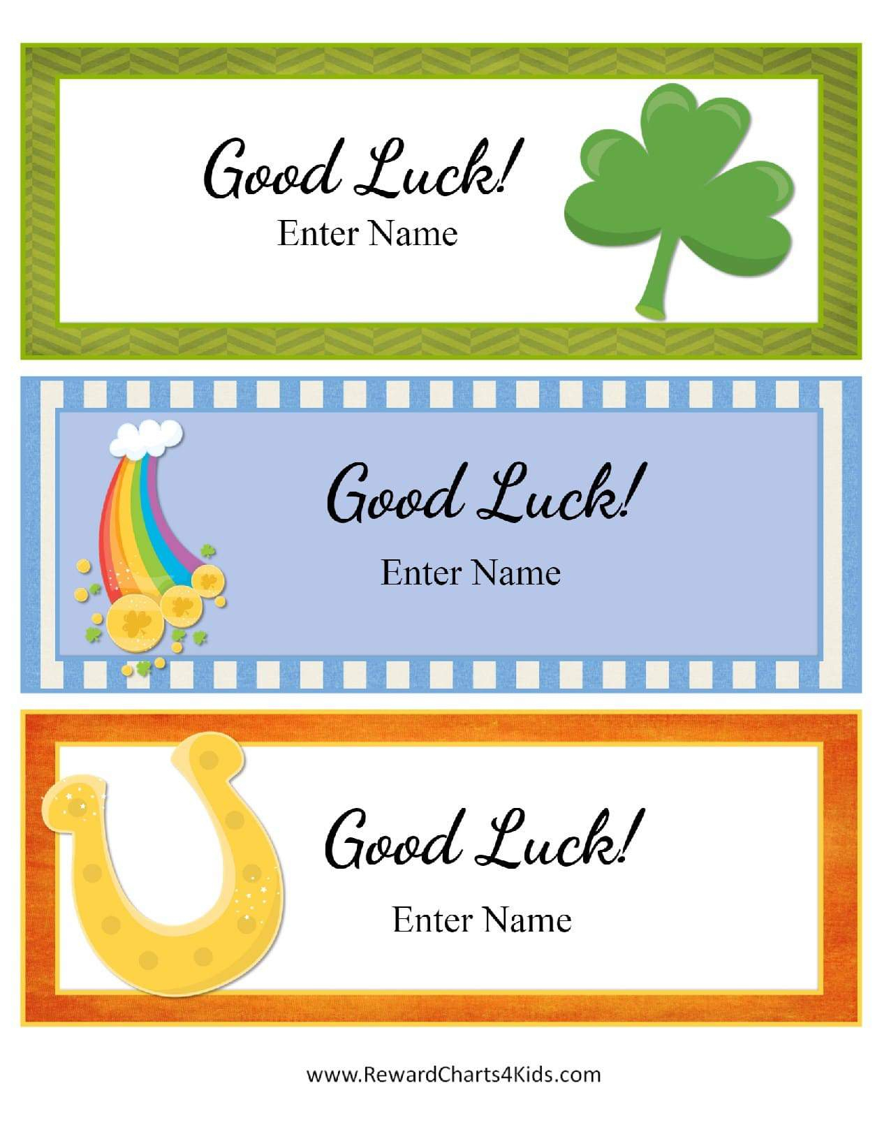 Free Good Luck Cards For Kids | Customize Online &amp;amp; Print At Home - Free Printable Good Luck Cards