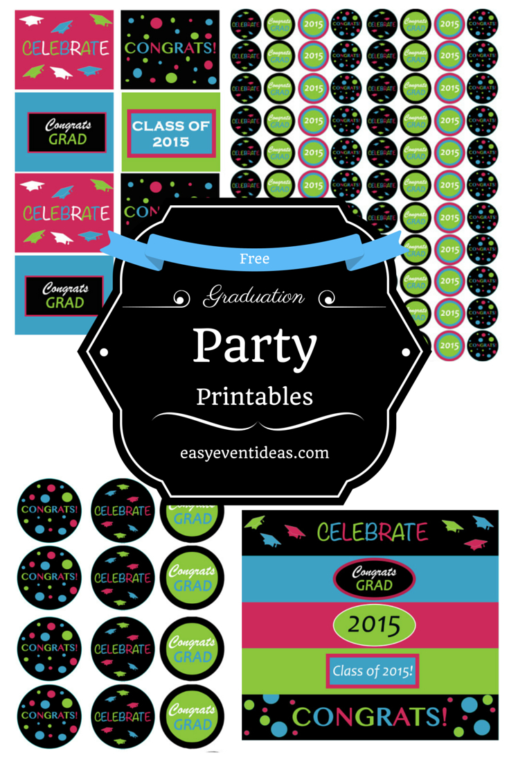 Free Graduation Party Printables 2015 – Easy Event Ideas - Free Printable Graduation Address Labels