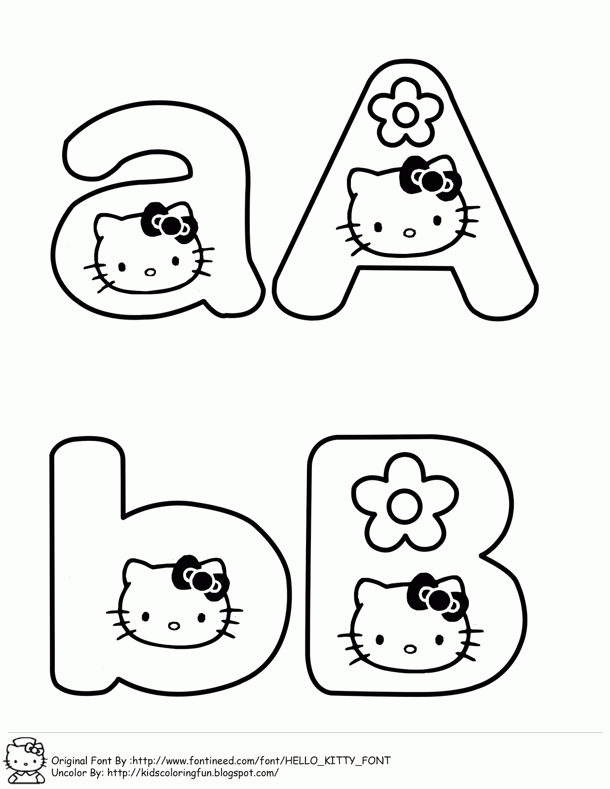 Free Hello Kitty Font, Download Free Clip Art, Free Clip Art On - Free Printable Hello Kitty Alphabet Letters