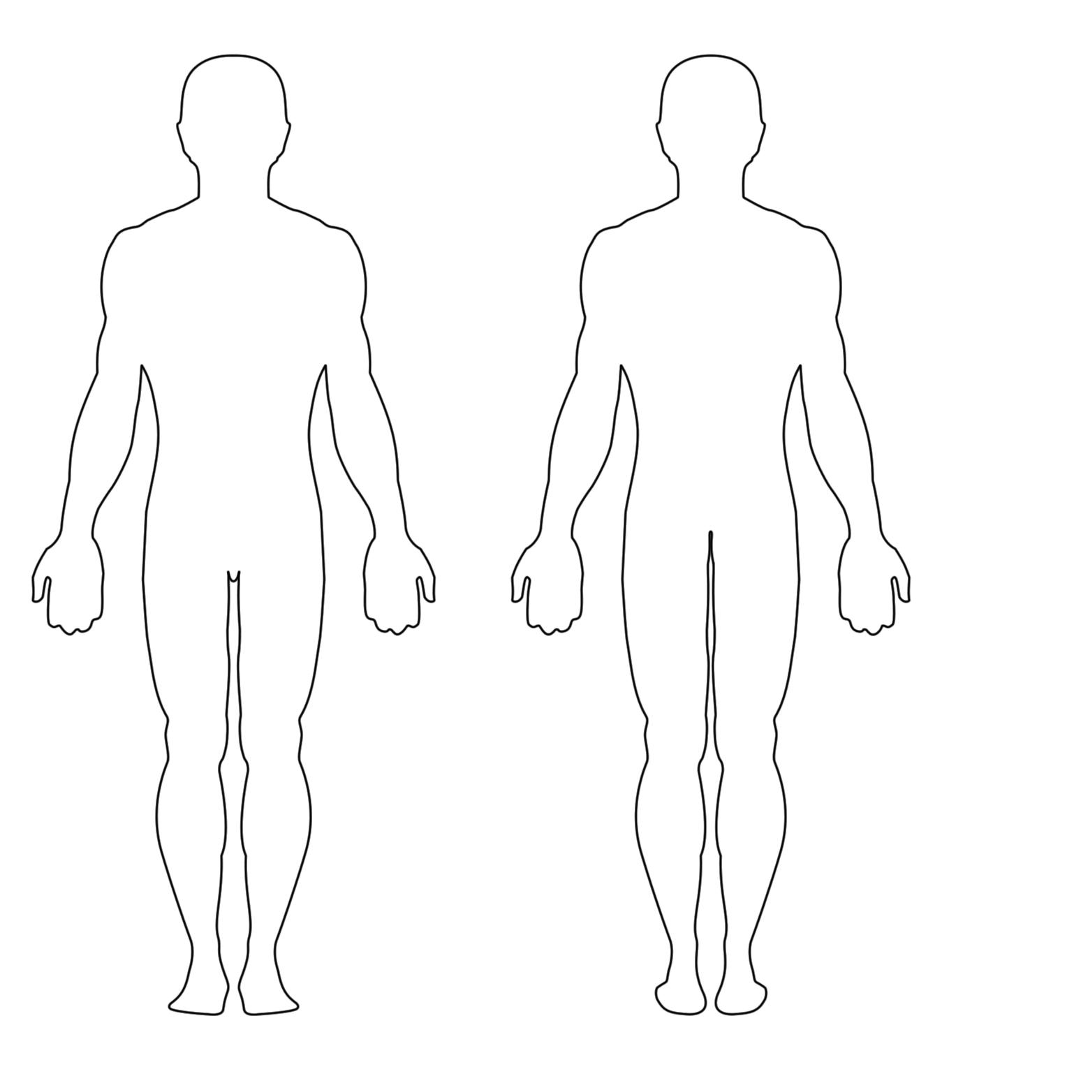 Free Human Body Outline Printable, Download Free Clip Art, Free Clip - Free Printable Human Body Template