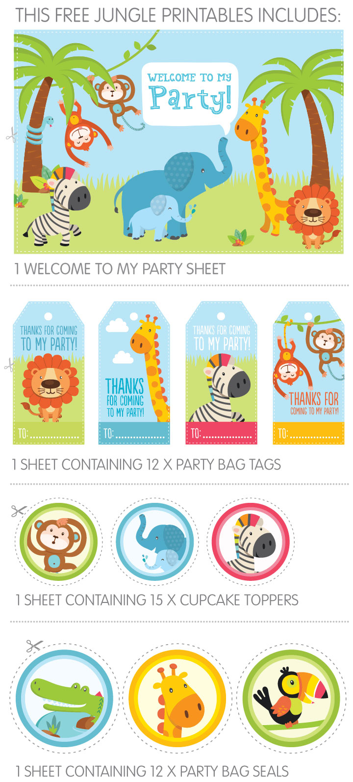 Free Jungle Party Invitation Printables - Free Printable Animal Print Birthday Invitations