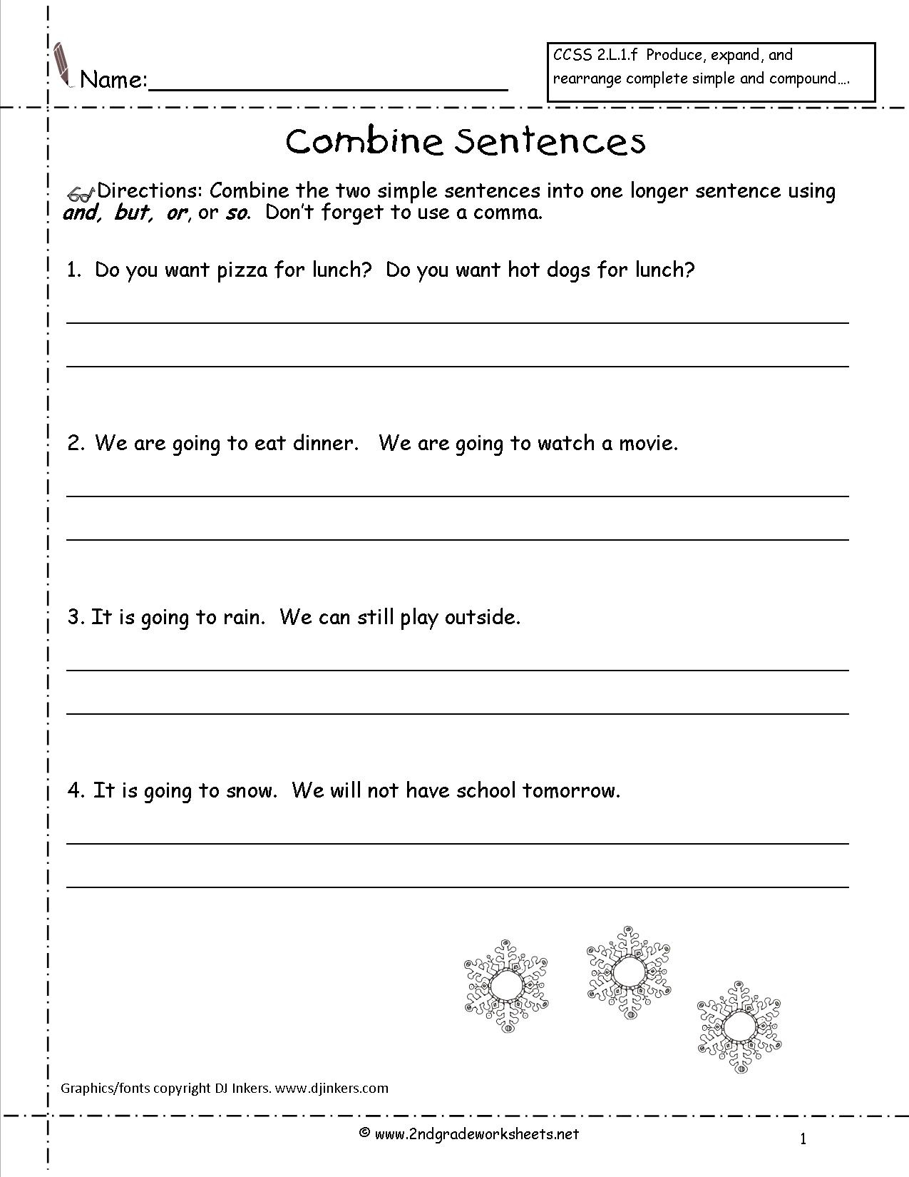 Free Language/grammar Worksheets And Printouts - Free Printable Grammar Worksheets For 2Nd Grade