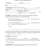 Free Loan Agreement Templates   Pdf | Word | Eforms – Free Fillable   Free Printable Loan Agreement Form