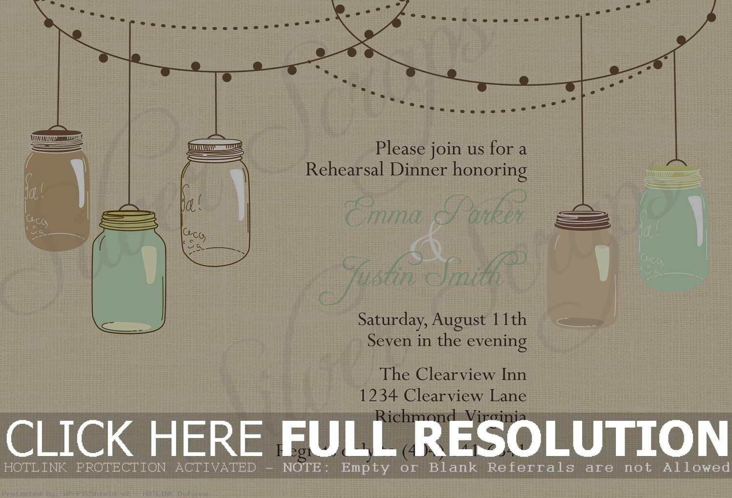 Free Mason Jar Wedding Invitation Printable - Natashamillerweb - Free Mason Jar Wedding Invitation Printable Templates