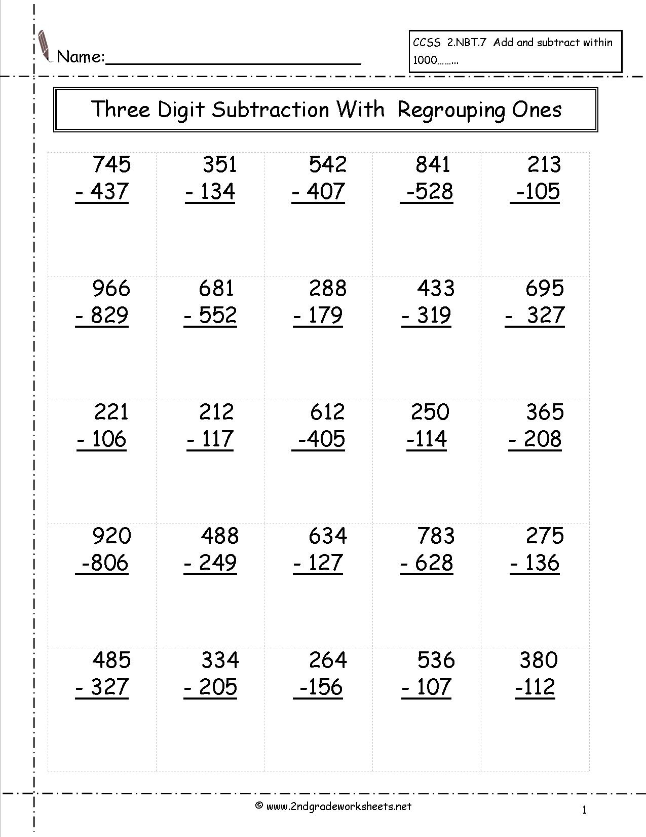 Free Math Worksheets And Printouts - Free Printable Math Worksheets Addition And Subtraction