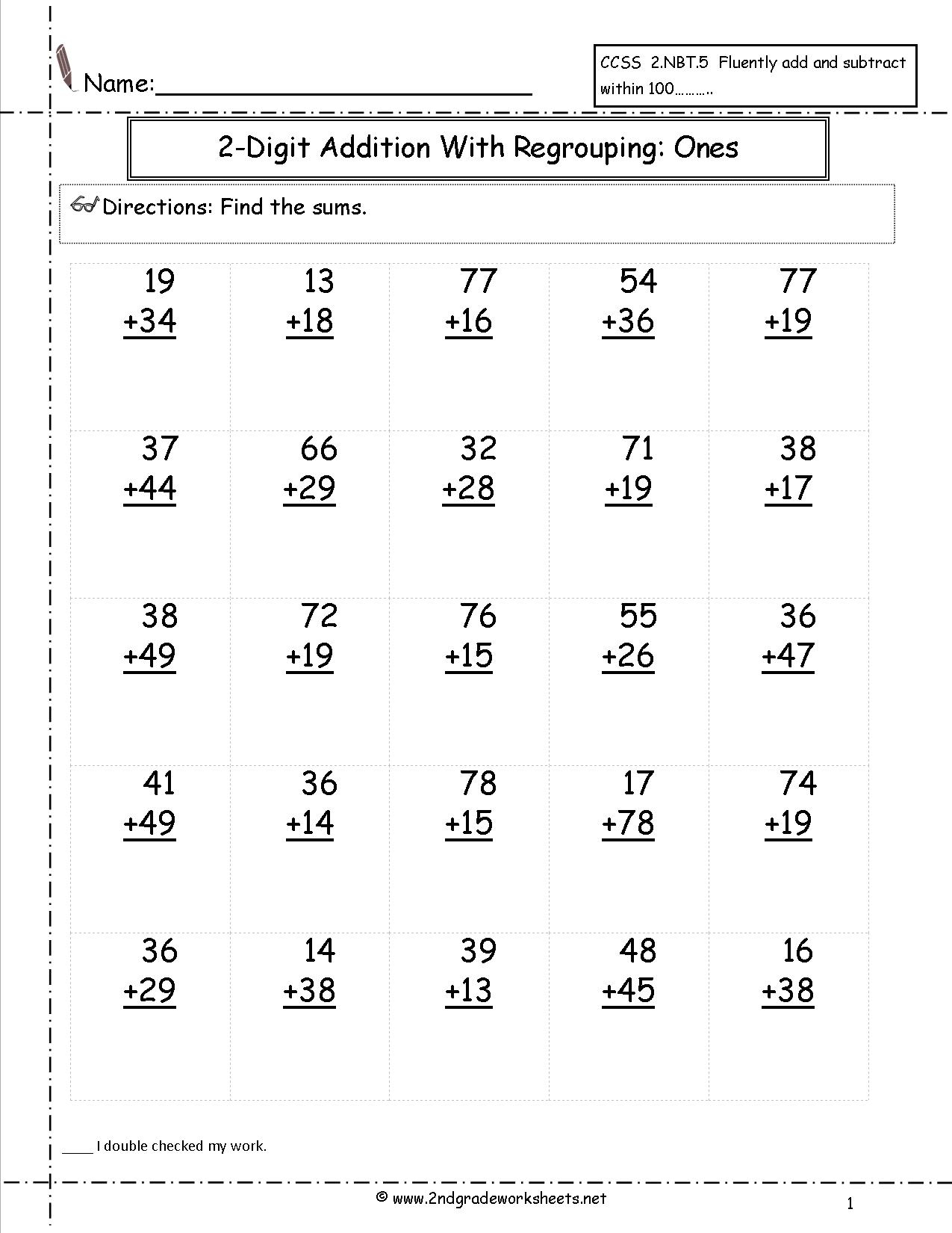 Free Math Worksheets And Printouts - Year 2 Maths Worksheets Free Printable