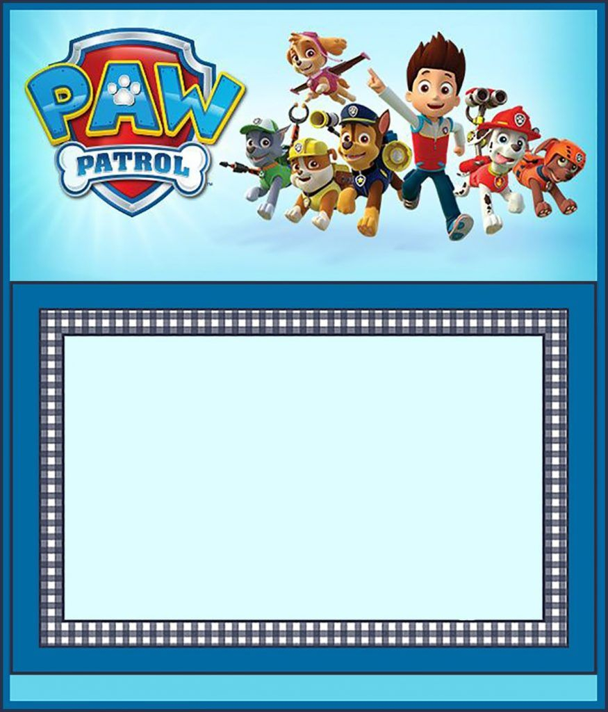 Free Paw Patrol Invitation Template | Coolest Invitation Templates - Free Printable Paw Patrol Invitations