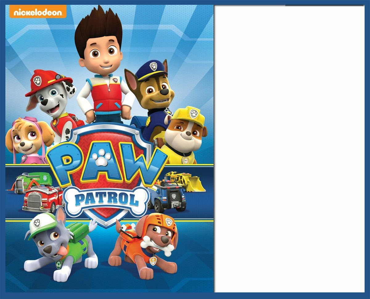 Free Paw Patrol Invitation Template | Hayden&amp;#039;s 3Rd Birthday - Free Printable Paw Patrol Invitations