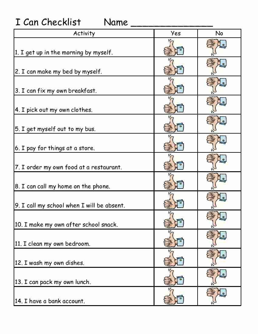 Free Personal Hygiene Worksheets |  Care Lesson Plans Lesson - Free Printable Life Skills Worksheets