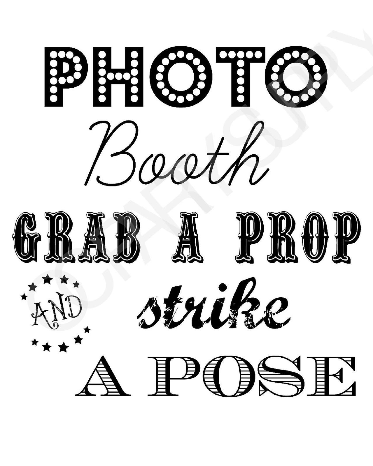 Free Photo Booth Sign (Printable) | Mr &amp;amp; Mrs | Fiesta En La Playa - Free Printable Photo Booth Sign