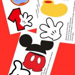 Free Photo Props Mickey Mouse Printable & Templates | Photo Booth   Free Printable Mickey Mouse Decorations