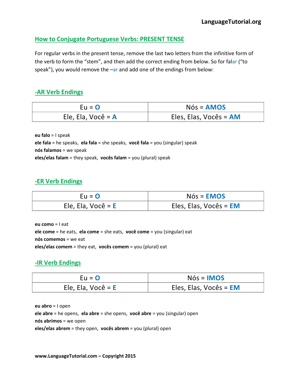 Free Portuguese Worksheets - Online &amp;amp; Printable - Free Printable Portuguese Worksheets